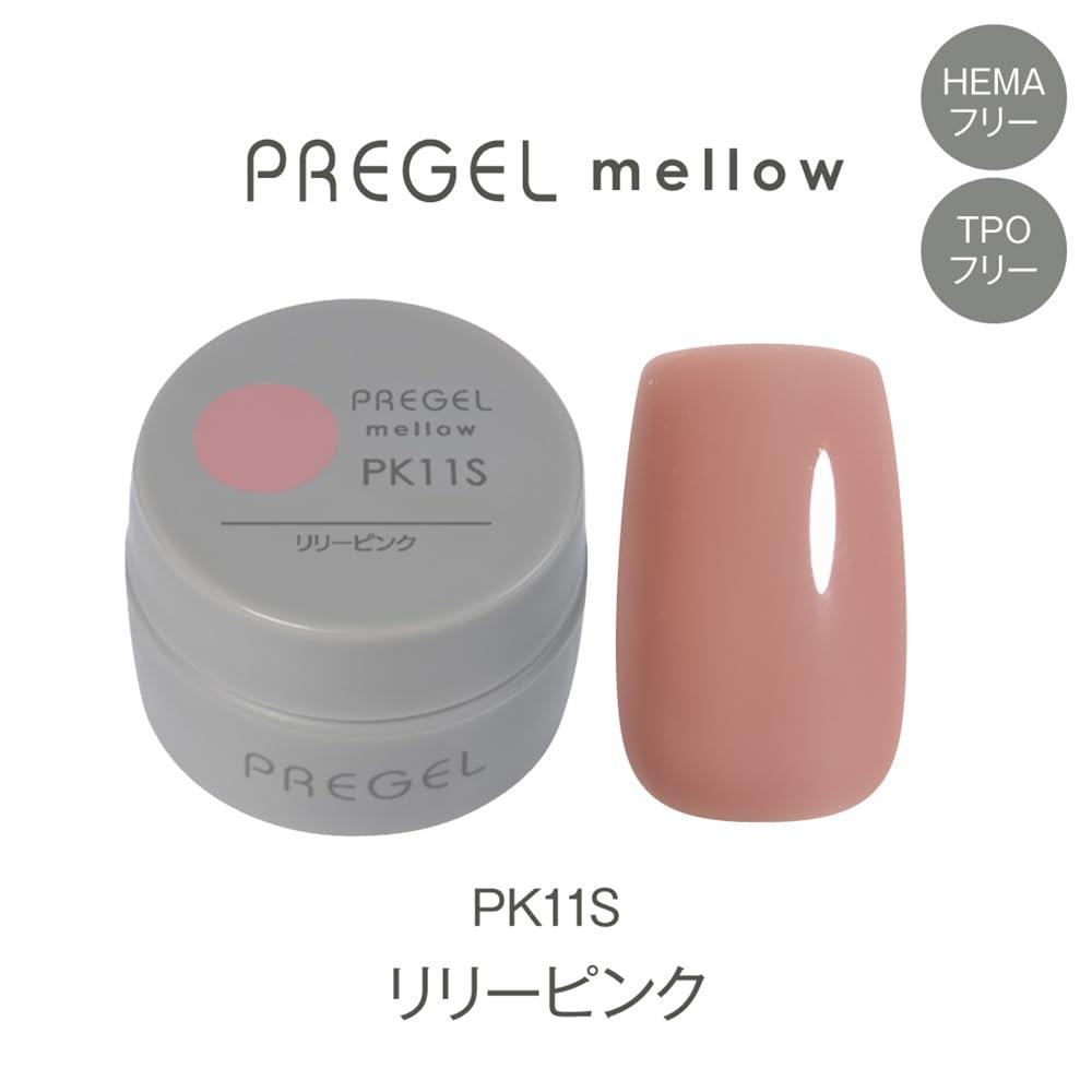 PREGEL mellow Gel Nail Polish PG-MEPK11S Lily Pink 3g Sheer Color TPO & HEMA Free