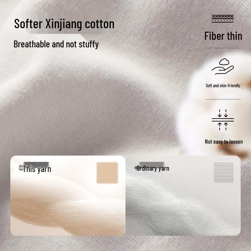 Ubras Men's Xinjiang Cotton 7A Antibacterial Boxer Briefs 3-Pack