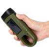 Hand Crank LED Flashlight Solar Powered Energy Saving Charging Torch Portable Rechargeable Outdoor Camping Flashlight