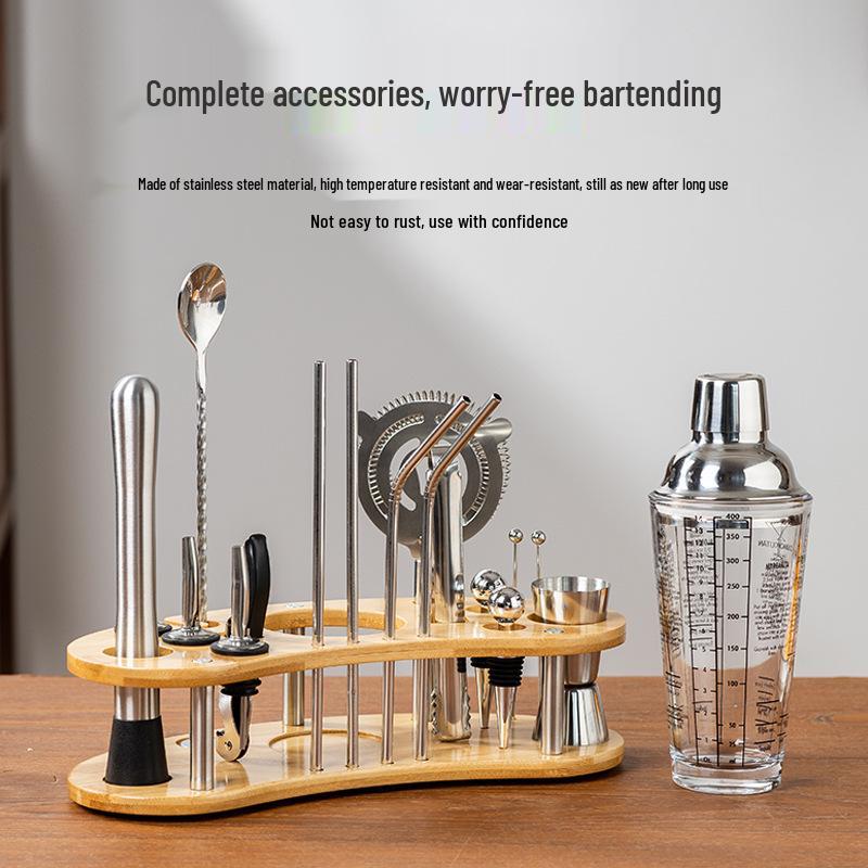 Stainless Steel Bartender Cocktail Set for Home Use