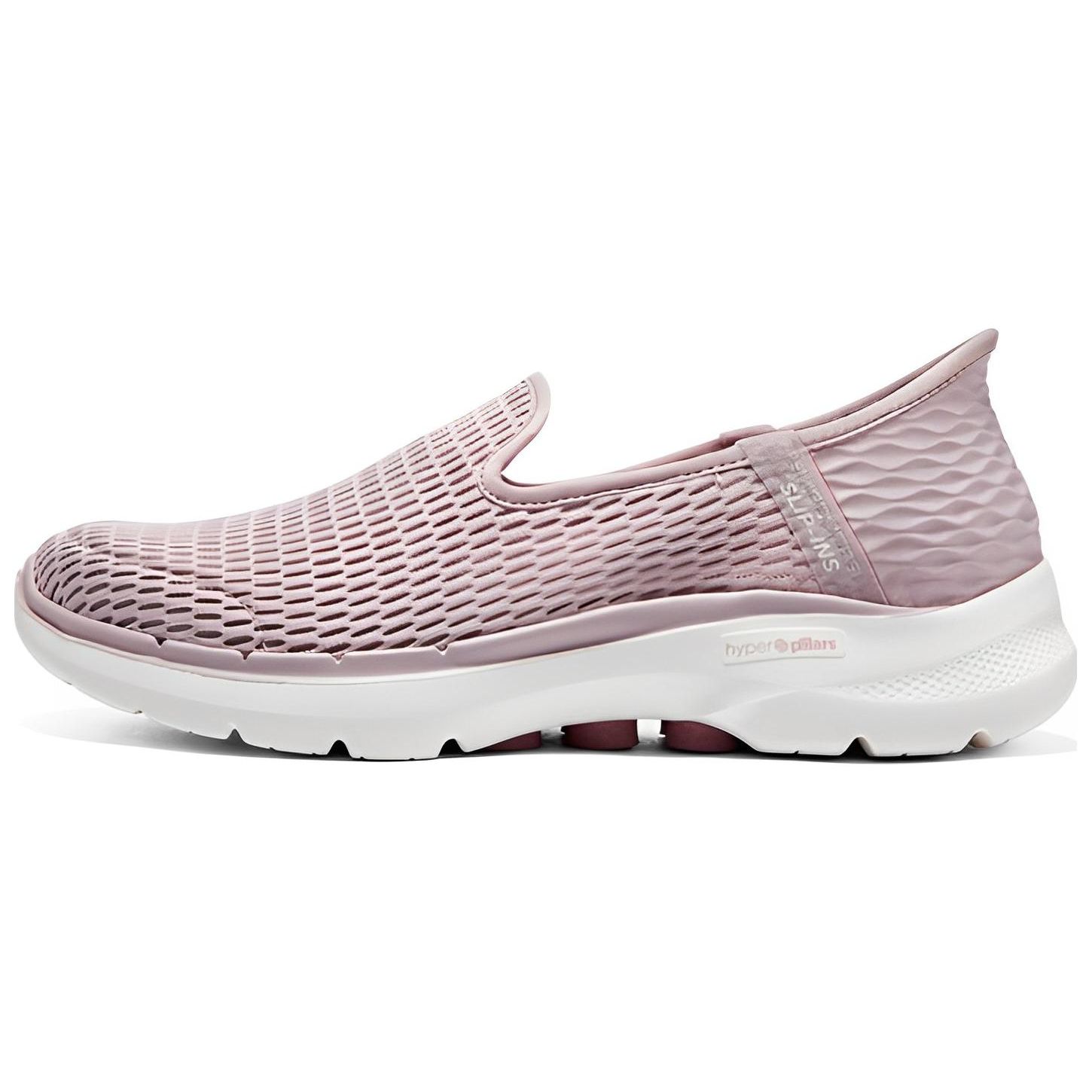 Skechers Go Walk 6 Сетчатые Синтетические Slip-Ins Технология Flash Спортивные Низкие Повседневные Кроссовки Женские Розовый 896236-MVE 36