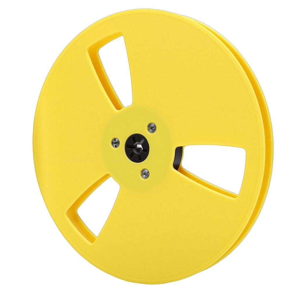 1 4 7 Inch Empty Tape Reel Replacement for TEAC Reel To Reel Tape Players ABS Take Up Reel with 3 Hole Yellow