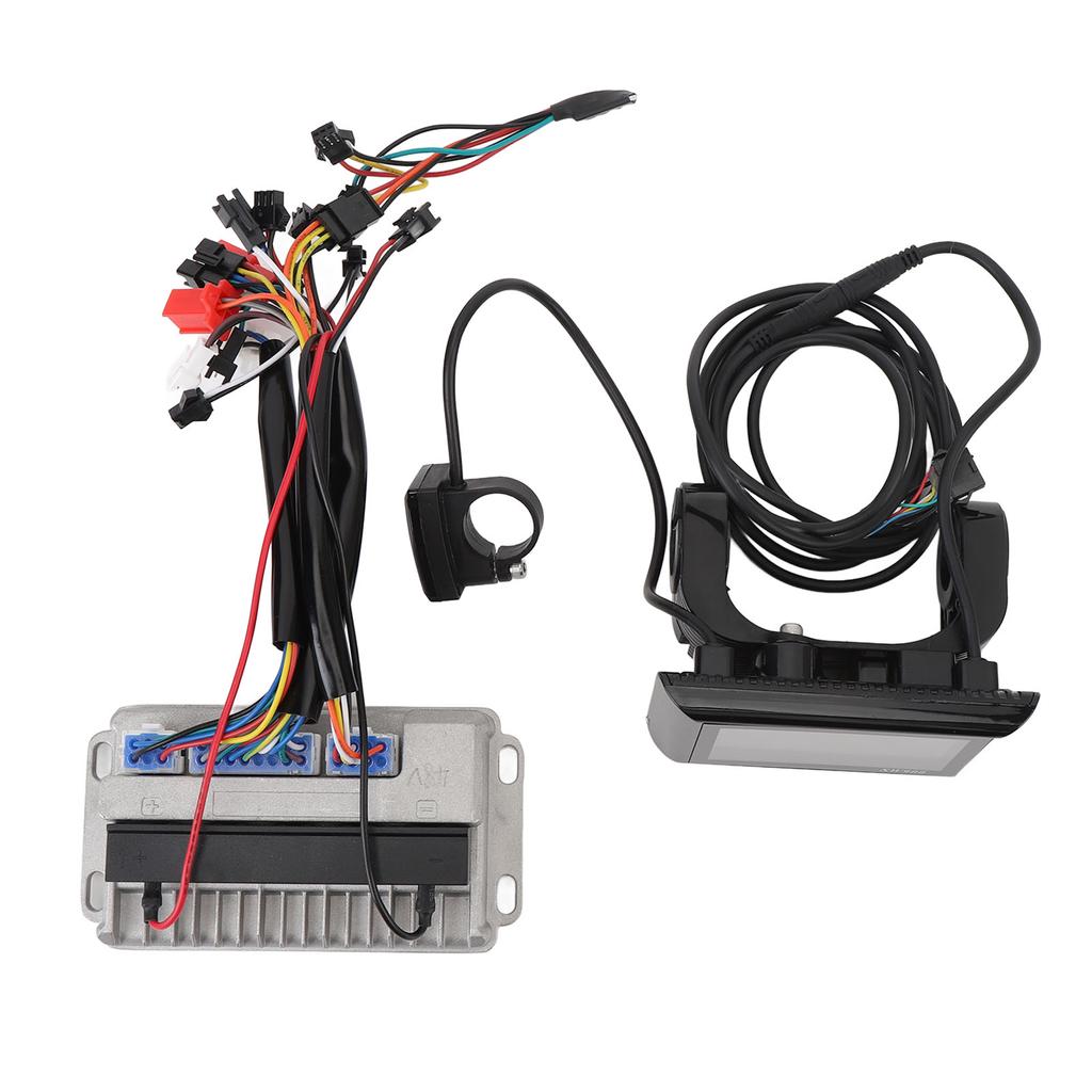 LCD Display Brushless Motor Controller Kit 36V 48V 60V 500W 28A Aluminum Alloy Water Resistant