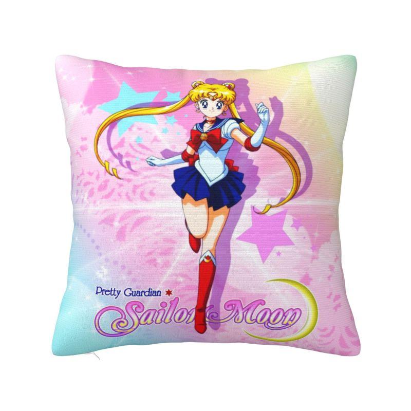 Custom Luxury Sailors Moon Cartoon Cushion Cover Soft Luna Cartoons Throw Pillow Case