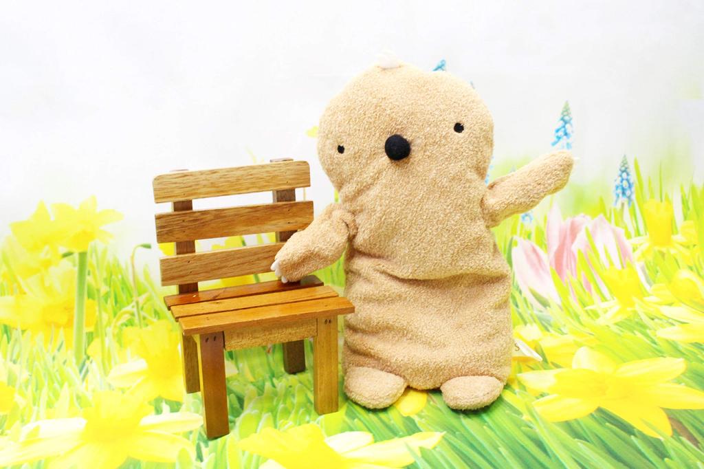 Shinada Mogugu Brown Puppet 11 x 4 x 28cm Goods Animal Goods Fumofumo-san FMPT-0180MO