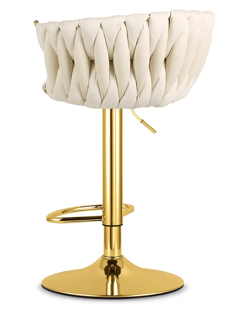 MIG stool - beige / gold base x 1