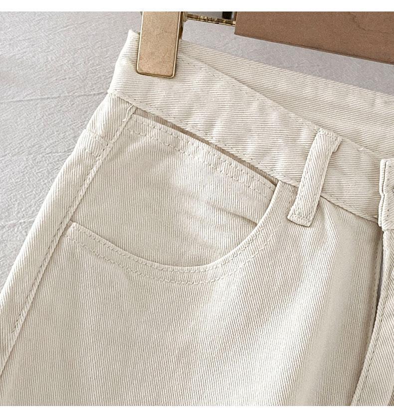 Spring 2025 Women's High-Waisted Wide-Leg Jeans - Chic Hong Kong Style, Loose & Slimming Fit