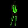 Sex underwear luminous sexy suspender net socks open-file luminous temptation transparent one-piece stockings y
