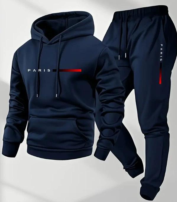 2025 Herren Logo-Print Kapuzenpullover & Jogginghosen Set