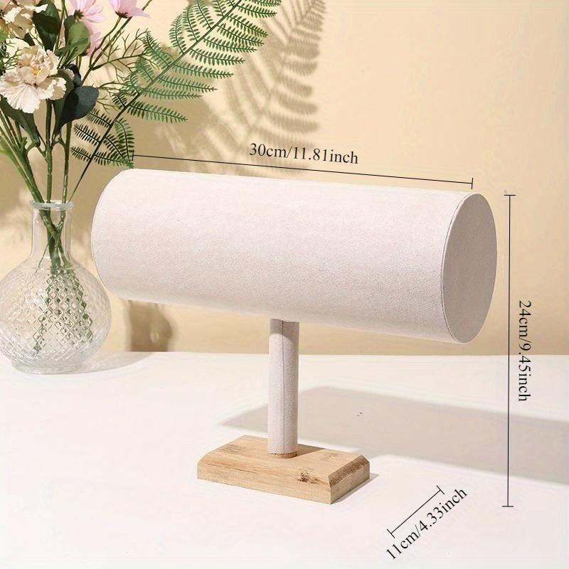 3-stufiger Samt-Stirnband- & Schmuckständer Ovaler Mehrzweck-Organizer für Haarschmuck, Marktstand-Dekor, Weiche Stoffoberfläche,