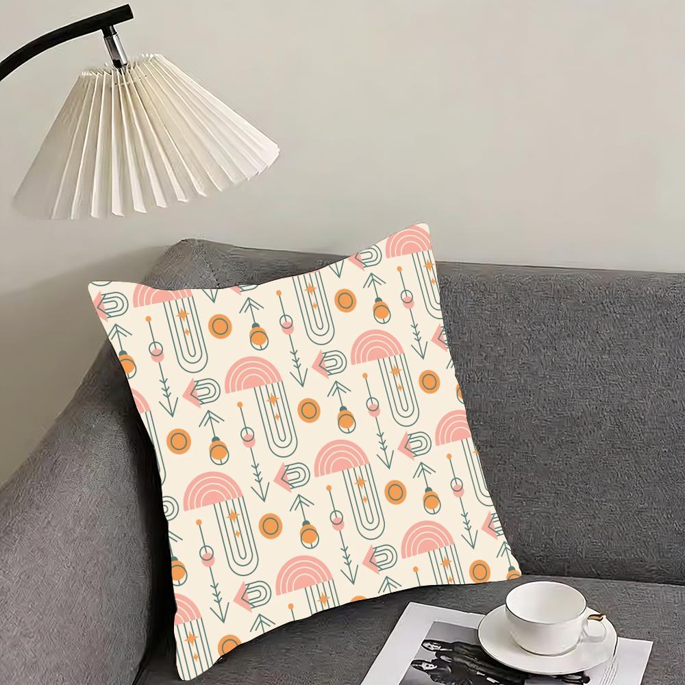 boho plant nordic Cushion Cover Reversible Plush Pillow Cover – For car, sofa, bedroom, perfect as a gift.