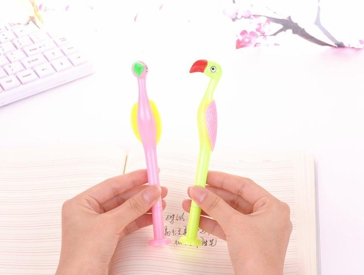 4 Pcs/Set  Cartoon Gel Creative Cute Crane Form Pen 0.5mm Black Refill
