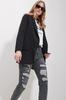 Women's Jacket New Season Fashion Beige Shawl Collar Lined Jacket