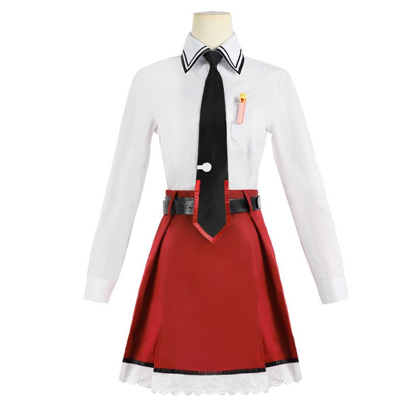 Anime DATE A LIVE Kotori Itsuka Cosplay Red Coat Shirt Skirt Tie Belt Wig Lovely School JK Uniform Halloween Full Set Costumes