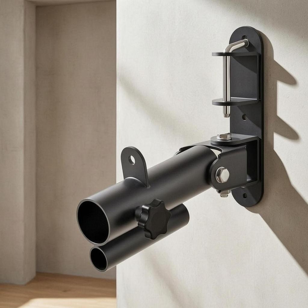 Wall-Attached Barbell Anchor Adjustable Heavy-Duty Row Attachment