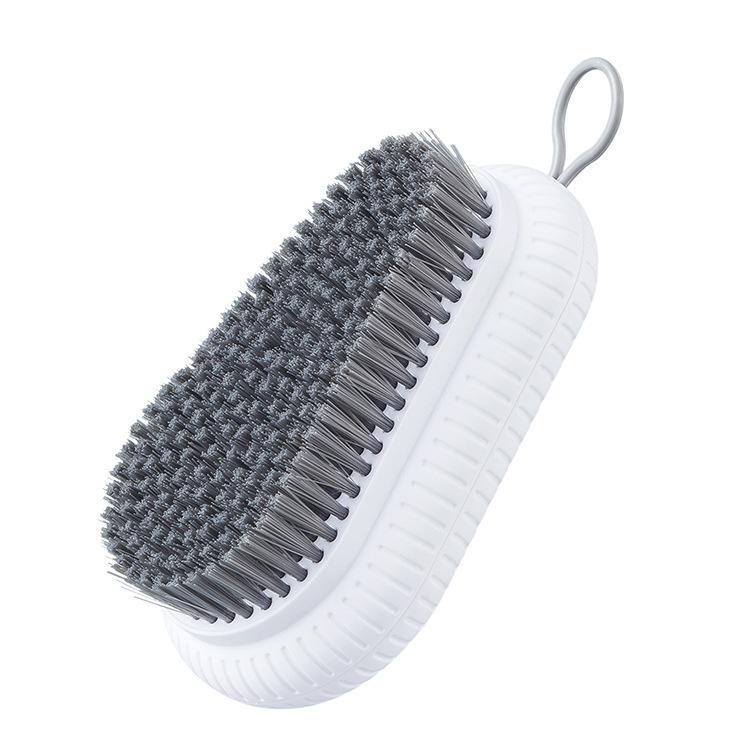 Minimalist Soft Bristle Brush for Cleaning Shoes and Washing Clothes