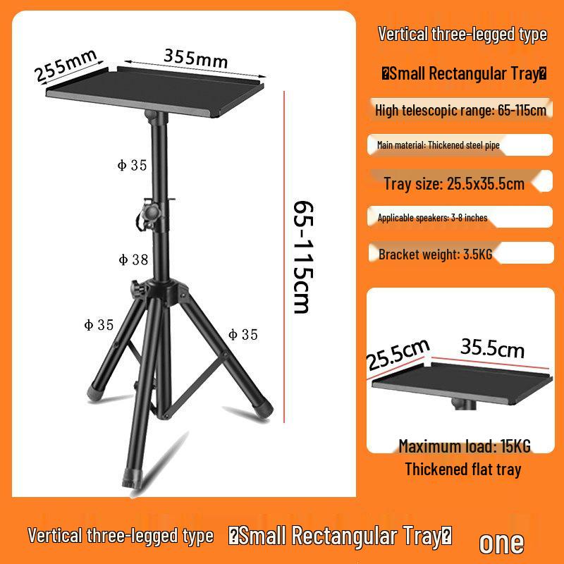 Studio Monitor Speaker Stand - Adjustable Tripod for 4"-8" Speakers