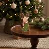 Holiday Gift for Friends Family Wooden Christmas Tabletop Decor, Santa Snowman Reindeer Figurine, Rustic Small Decorative Wood Art Pieces Shelf Sitter