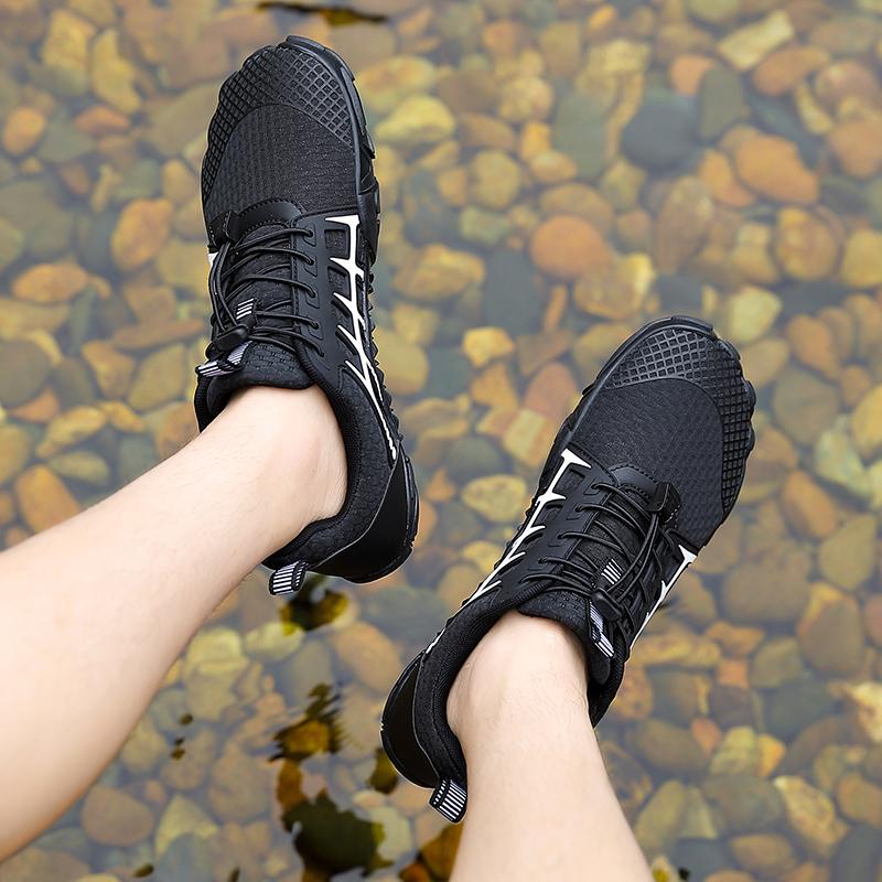 Fashion Men's Quick-Dry Breathable Aqua Shoes Men Women Couples Outdoor Beach Five Finger Swimming Hiking Wading Upstream Sneakers