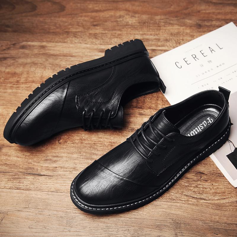 Fashion New Trend Mens Casual Leather Shoes Hot Sale Male Oxford Shoes Classic Business Sneakers Tenis Masculino Comfy Business Footwear