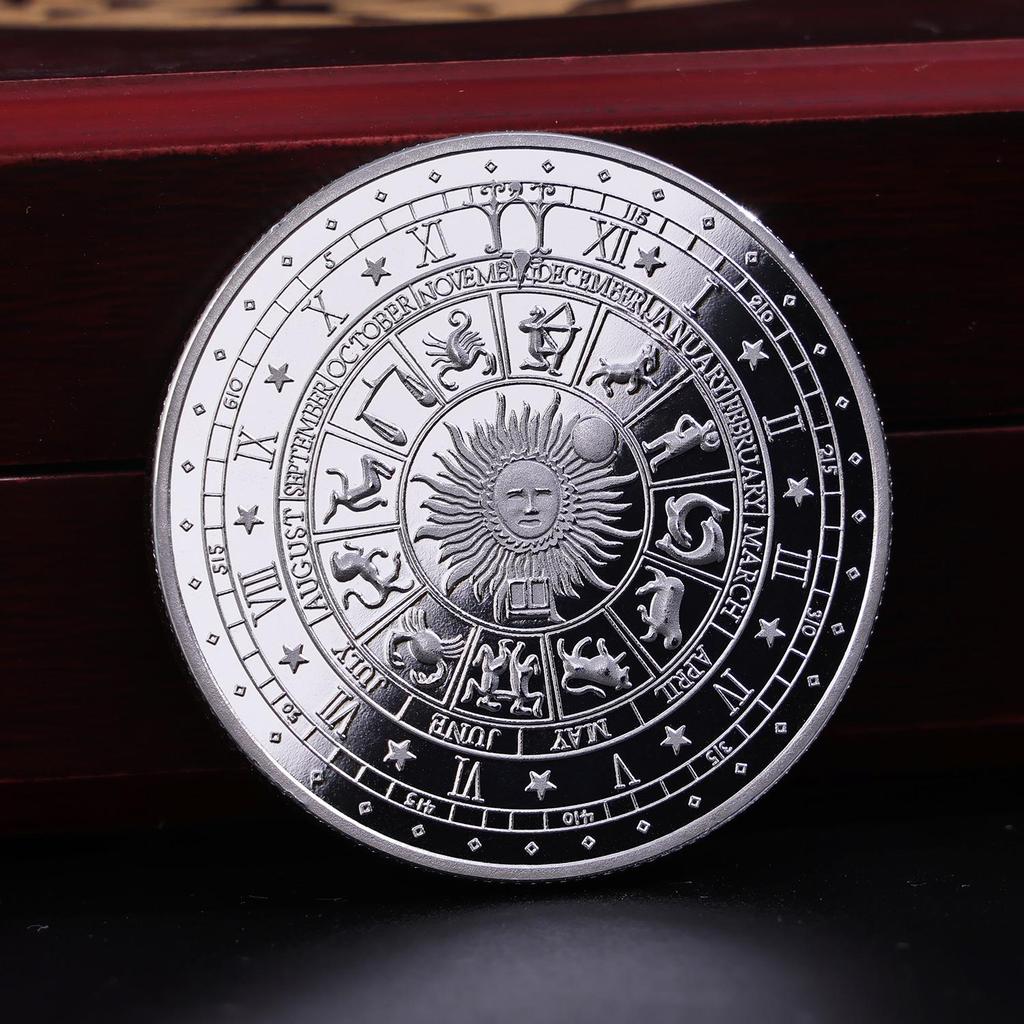 Altın Tarot Dilek Parası Şanslı Para Altın Kaplama Para Güneş Ayışığı Takımyıldızı hatıra parası Aşk Parası