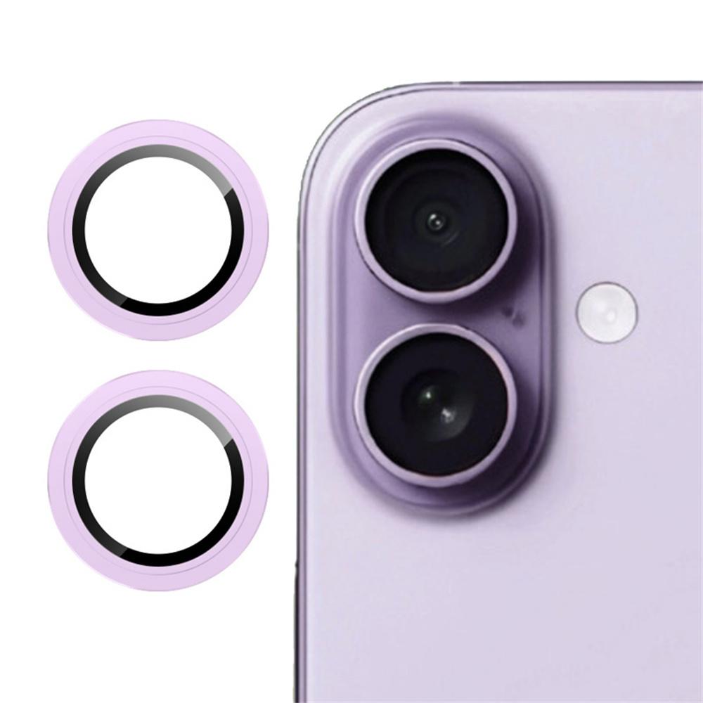 For iPhone 17 Camera Lens Protector Tempered Glass Metal Ring Lens Film