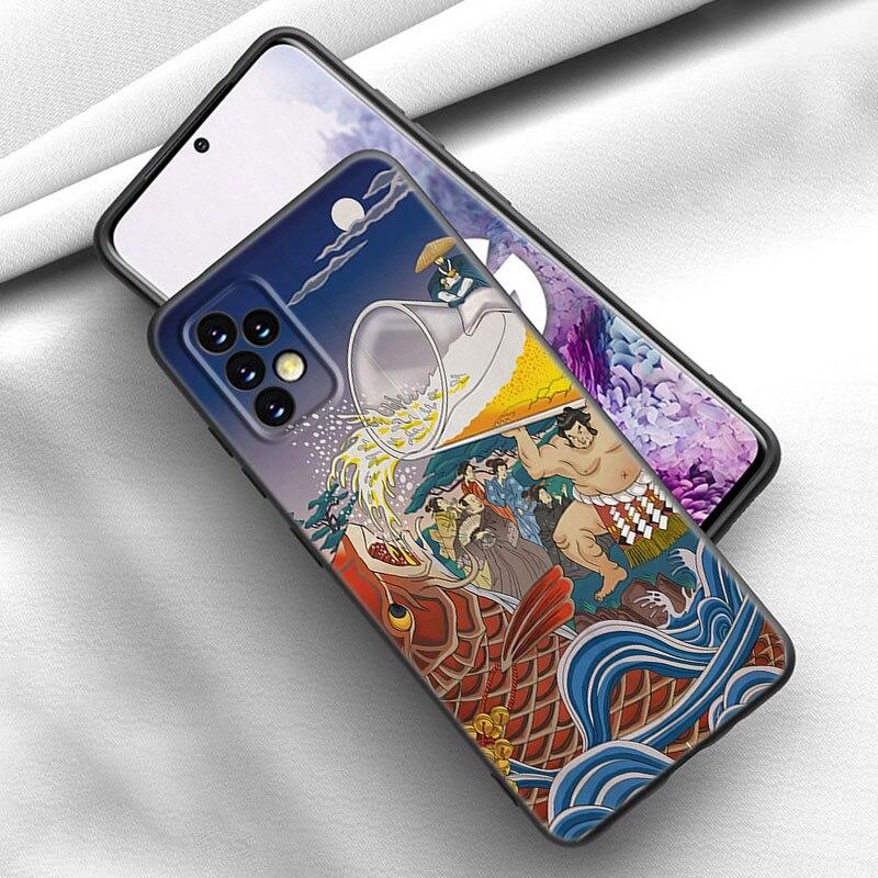 Japanische Welle Anime Drache Handyhülle Für Samsung A21 A30 A50 A52 S A13 A22 A32 A33 A53 A73 5G A11 A12 A31 A51 A70 A71 A72 Hülle