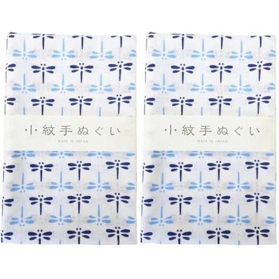 Miyamoto Towel Komon Tenugui Aotombo 3390cm 33042 ( 2)