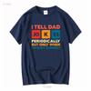 I Tell Dad Jokes T Shirt Fathers Day Periodically Daddy Top Number 1 Best Long Or Short Sleeves Vintage Washed Soft