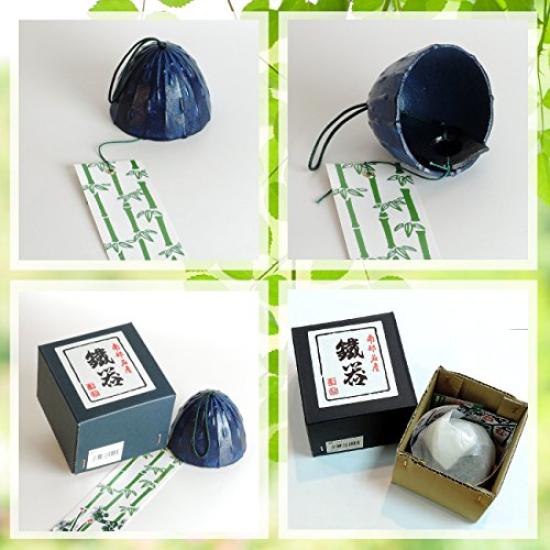 Nambu Iron Wind Made in Iwate by Kawamotoya Tea Chime, Prefecture, Japan. "Shizuku" (Droplet) design, Shop.