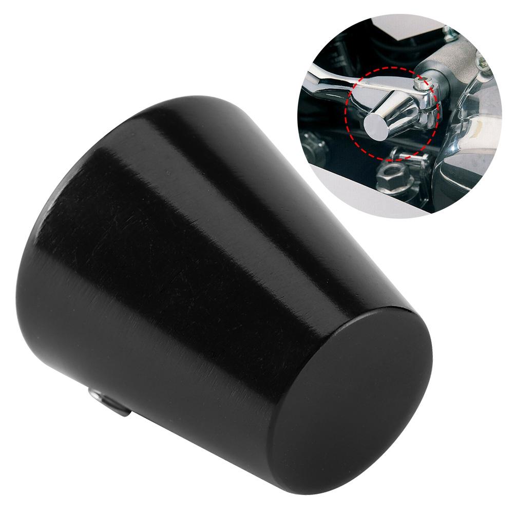 Aluminum Heel Shift Level Eliminator Cap Nut Cover Accessory Fit for Classic EFI  FLHRCI 1986 2018Black