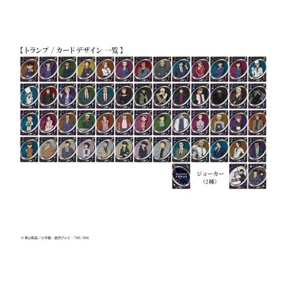 Tenyo Detective Conan/Crystal Playing Cards TTR-01 Part of the card transmits light Translucent Transparent playing cards All 54 cards have different