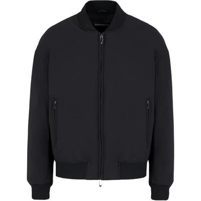 Zipped Bomber Jacket In Technical Stretch Nylon 6D1B67-1NUSZ-0999