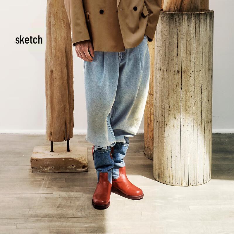 

CROQUIS Мужские джинсы зауженного кроя свободного покроя Весна 2024 L