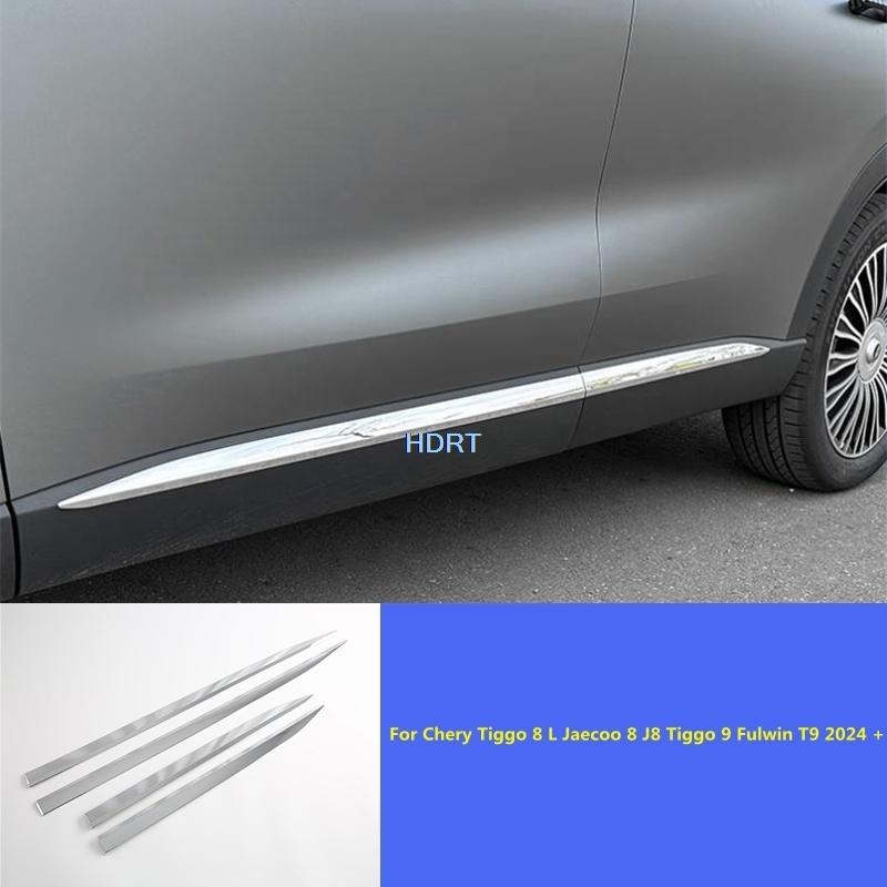 For Chery Tiggo 8 L Jaecoo 8 J8 Tiggo 9 Fulwin T9 2024 + Door Side Skirt Edge Car Styling Body Trim Accessories Exterior Sticker