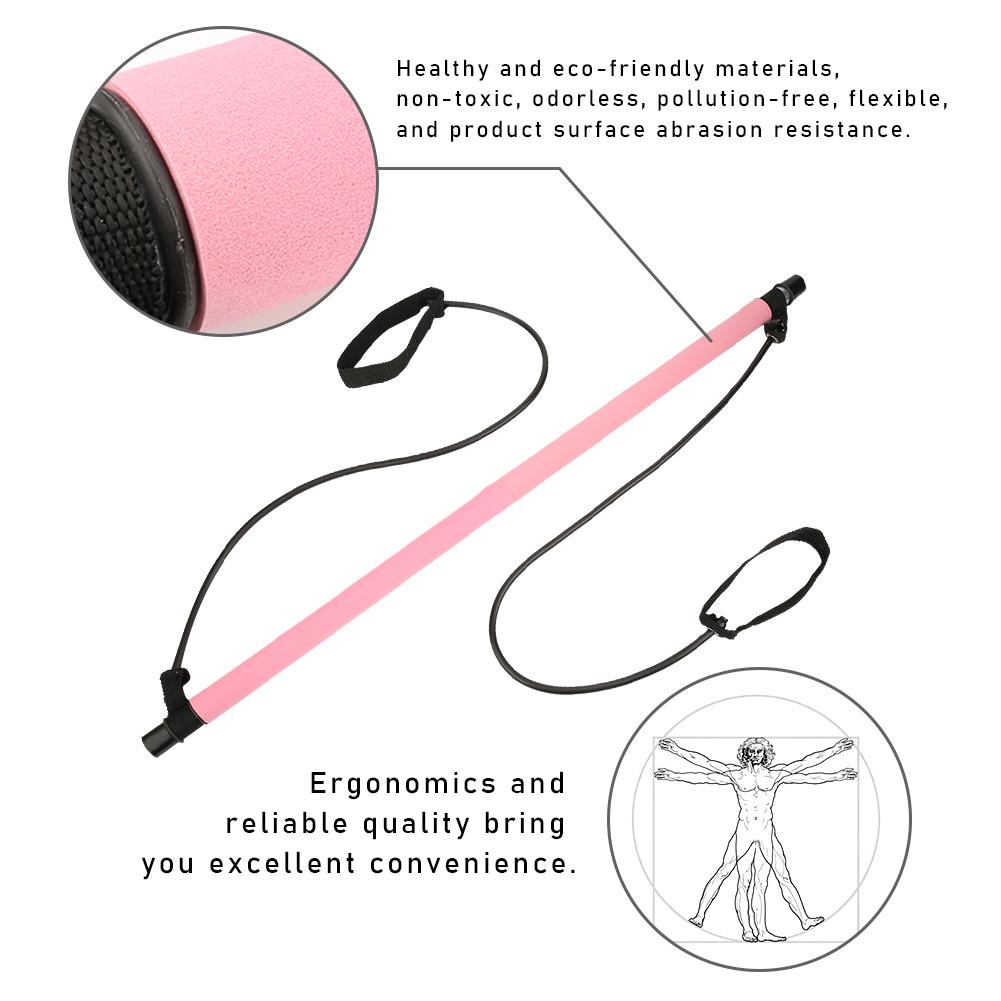 Yoga Pulling Rope Fitness Equipment Pilates Bar Multifunction Domestic Slimming Elastic Rods Muscular Relaxation