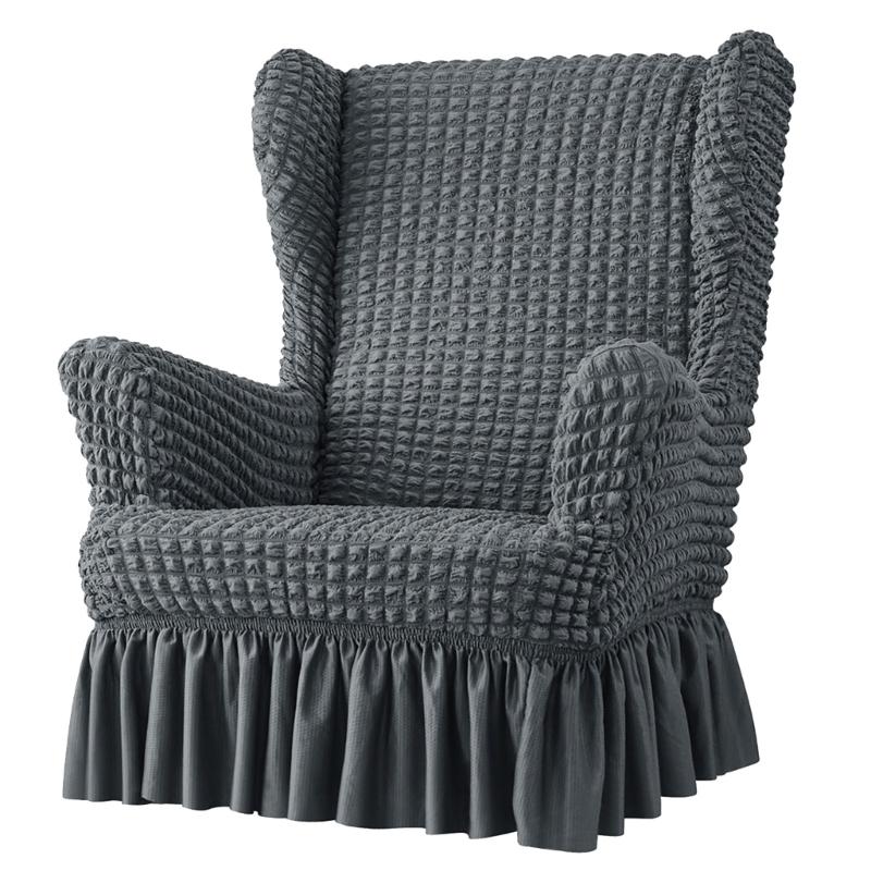 

Чехол для стула с крыльями, чехлы для стульев с крыльями и юбкой, мягкие чехлы для стульев с крыльями и подлокотниками с эластичным дном