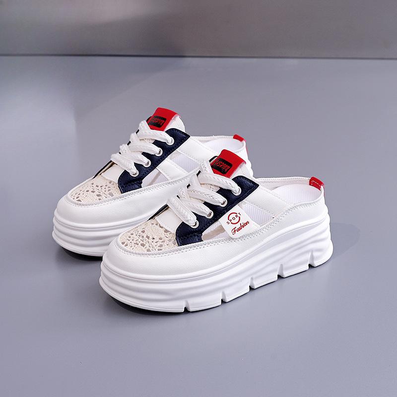 Andningsbara Tofflor Damskor Urholkade Tjocksulade Höjdökande Fritidsskor Sandaler