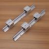2Pcs 300mm12mm SBR12UU Linear Slide Rail Shaft   4Pcs Bearing Slide Block