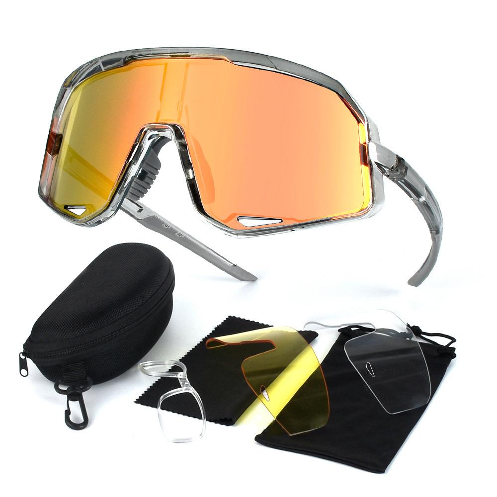 New Mountain Bike Riding Glasses Outdoor Sports Goggles TR90 Frame Myopia-adapted Sunglasses