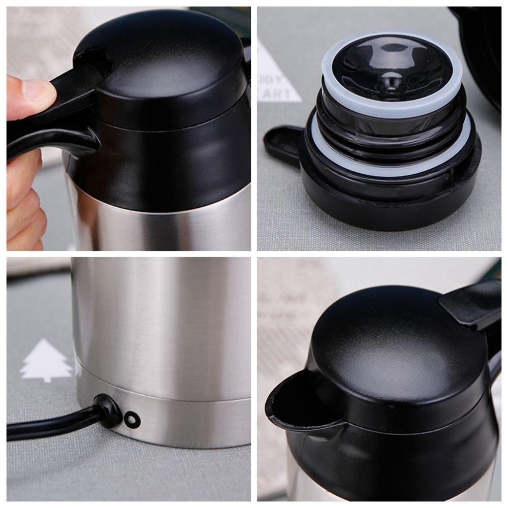 Portable Car Electric Kettle 12V24V Car Heated Water Bottle Coffee Tea Heating