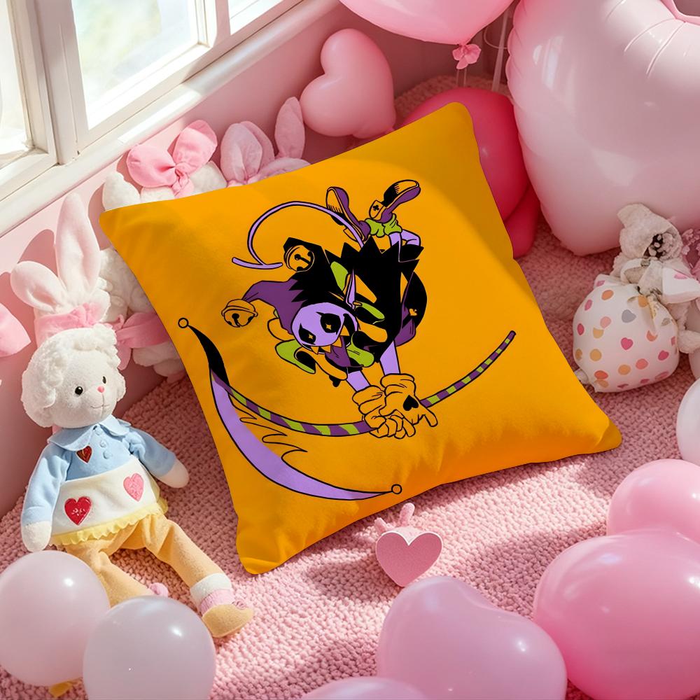 Game Deltarunne Cushion Cover Pattern Printed Pillowcase for Living Room Sofa Cushion Cover & Bedroom Decor