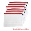 Mesh Drawstring Toy Storage Bags Reusable Washable Pouches for Kids Blocks Puzzle Fruits Vegetables Playroom Kitchen Organizer