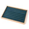 Bamboo Wood Jewelry Display Tray for Rings, Necklaces, Bracelets, and Watches