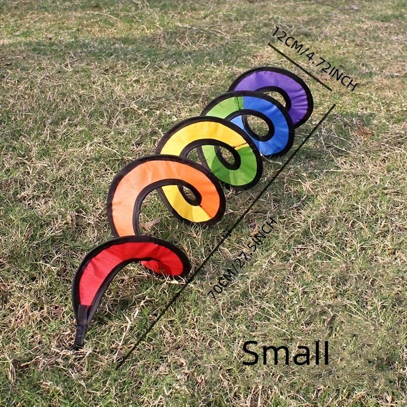 Rainbow Spiral Wind Spinners, Colorful Hanging Wind Twisters for Garden, Yard, Patio Decoration, Outdoor Party and Holiday