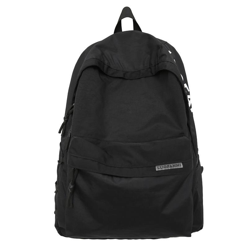 Simple Backpack Men's Large-capacity Travel Backpack Women's Leisure Japanese Junior High School Student High School College Student Schoolbag Men