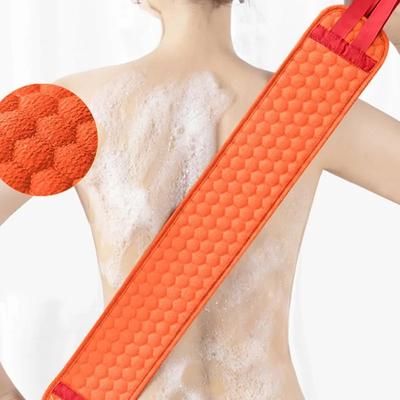 Back Scrubber with Handles Double-Sided Back Exfoliator Scrub Towel Scrubbing Back Towels Exfoliating Washcloth Home Bath Tool