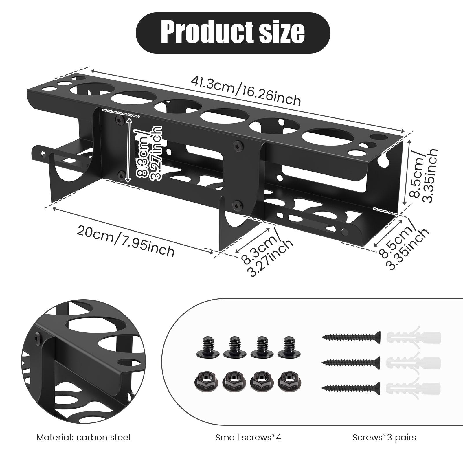 

Caulking Gun Holder Wall Mount Heavy Duty Steel Hand Caulking Gun Storage Rack Organizer Garage Space Saving Caulking Holder