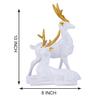 Deer Home Decor Showpiece (White)
