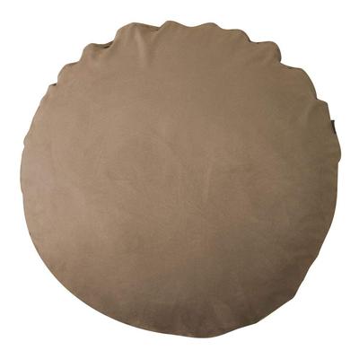 Fabrizm Japanese-made Cushion Cover, 65cm Diameter, Micro Suede, Camel, 1232-ca-ca